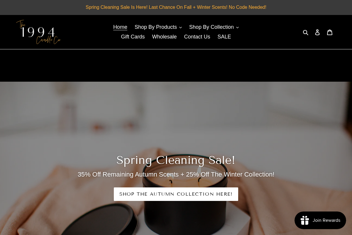 The 1994 Candle Co homepage screenshot