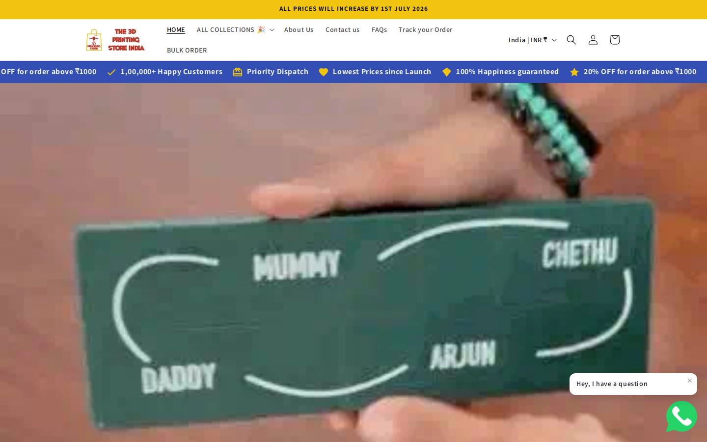 the3dprintingstore.in homepage screenshot