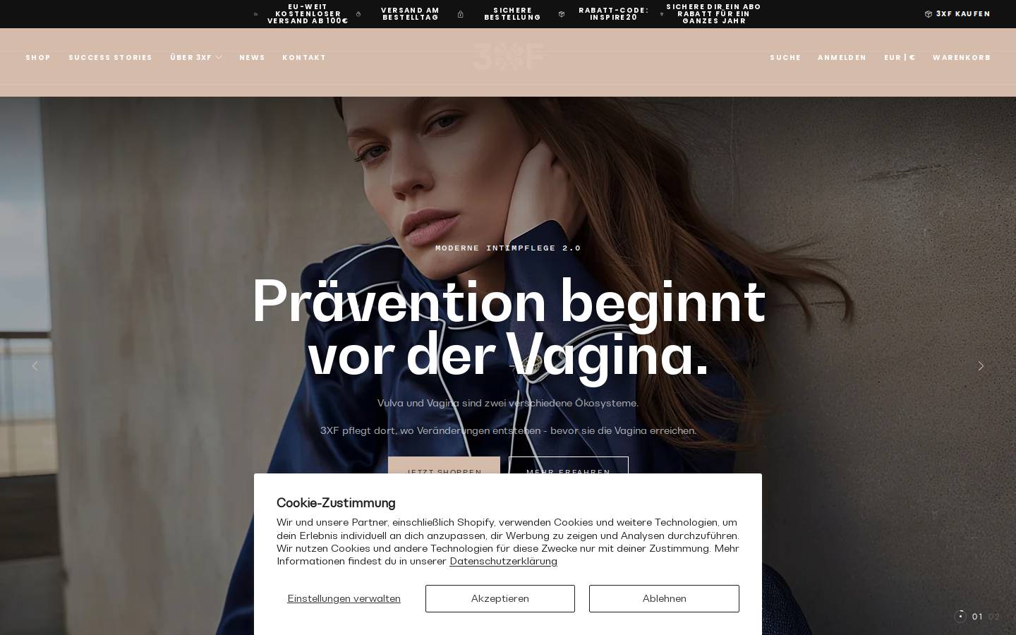the3xf.com homepage screenshot