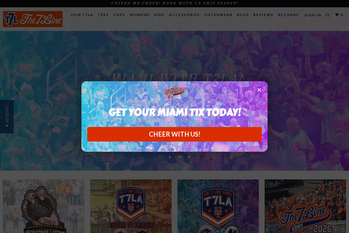 the7line.com homepage screenshot