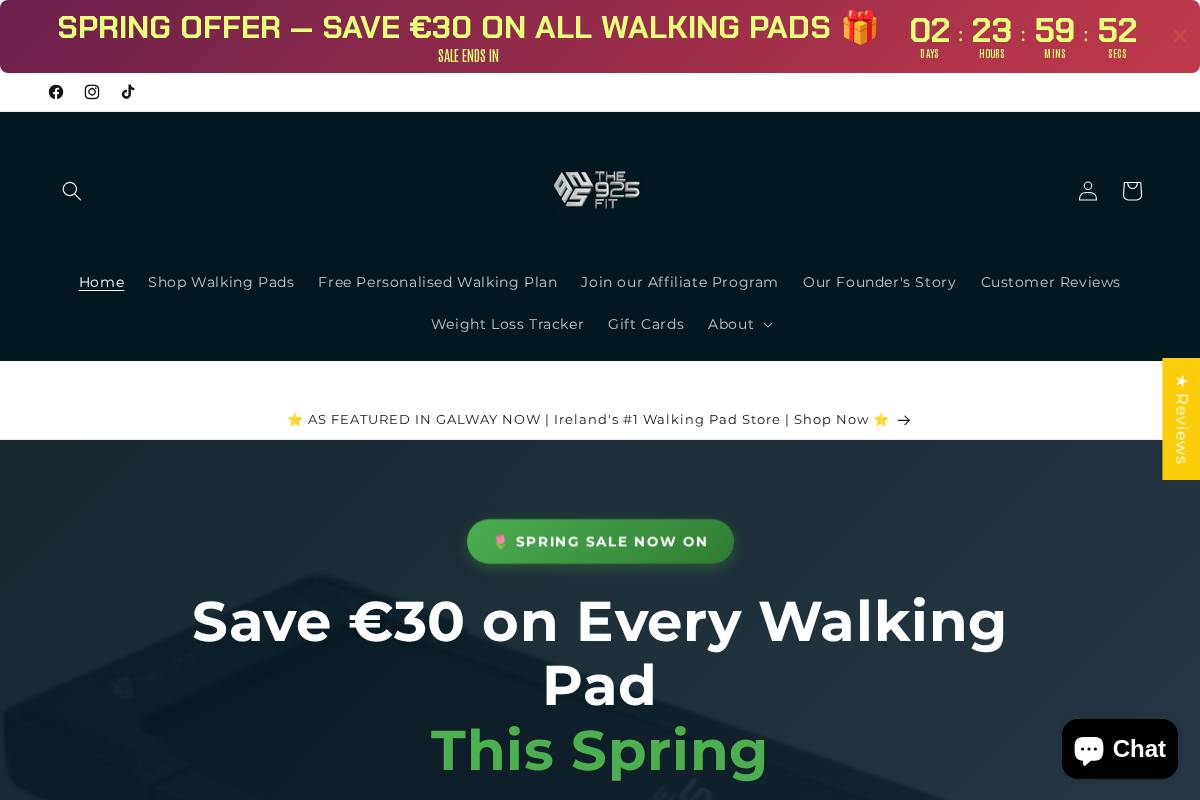 The925fit Walking Pads  homepage screenshot