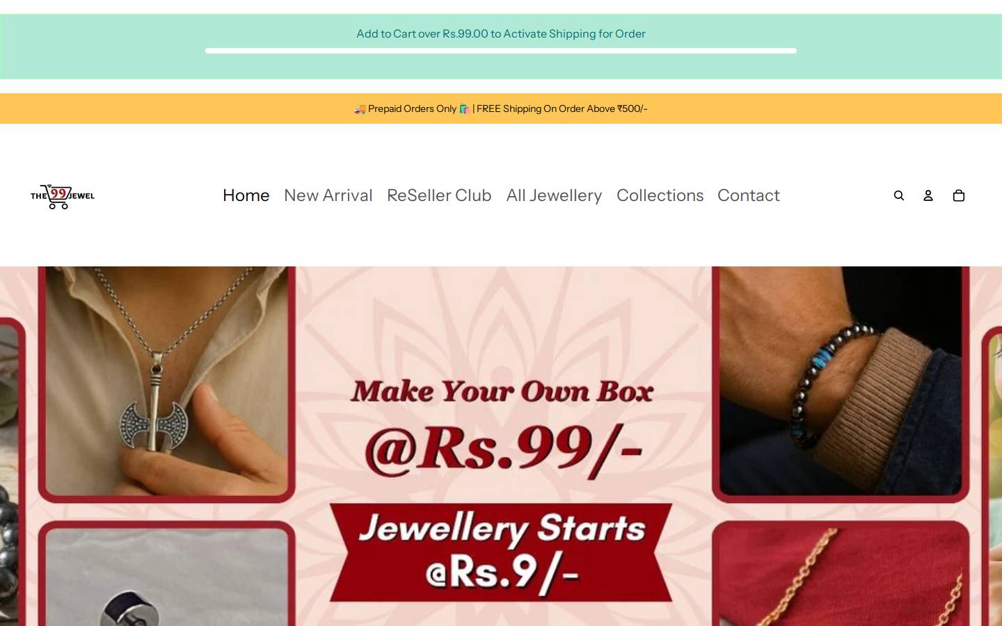 the99jewel.com homepage screenshot