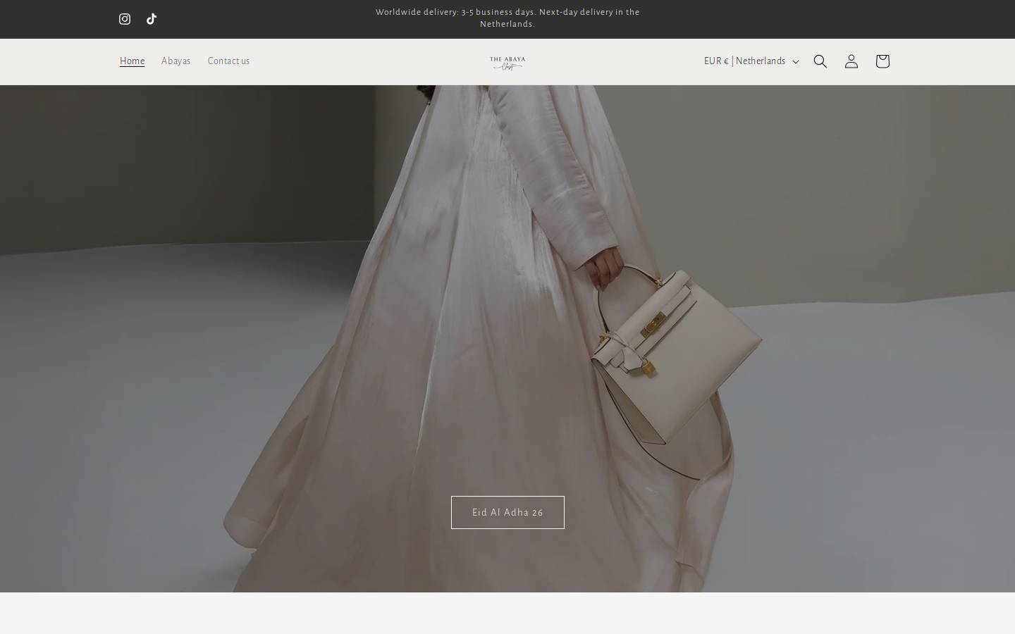 theabayacloset.com homepage screenshot