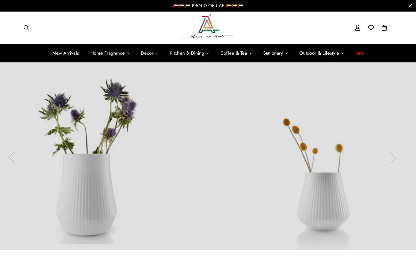 Theabovenormal homepage screenshot