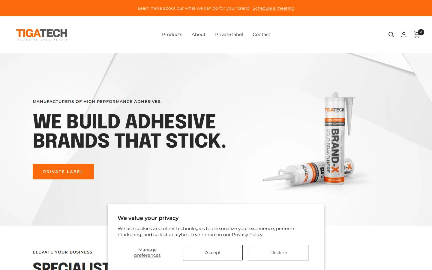 theadhesivepeople.com homepage screenshot