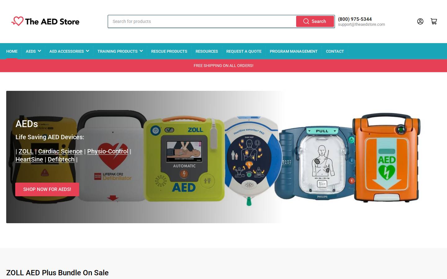 theaedstore.com homepage screenshot
