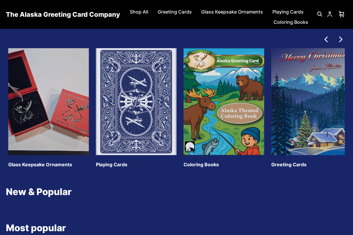 thealaskagreetingcardcompany.com homepage screenshot