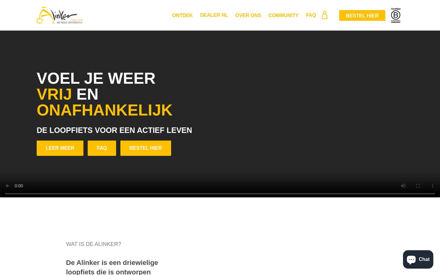 thealinker.com homepage screenshot