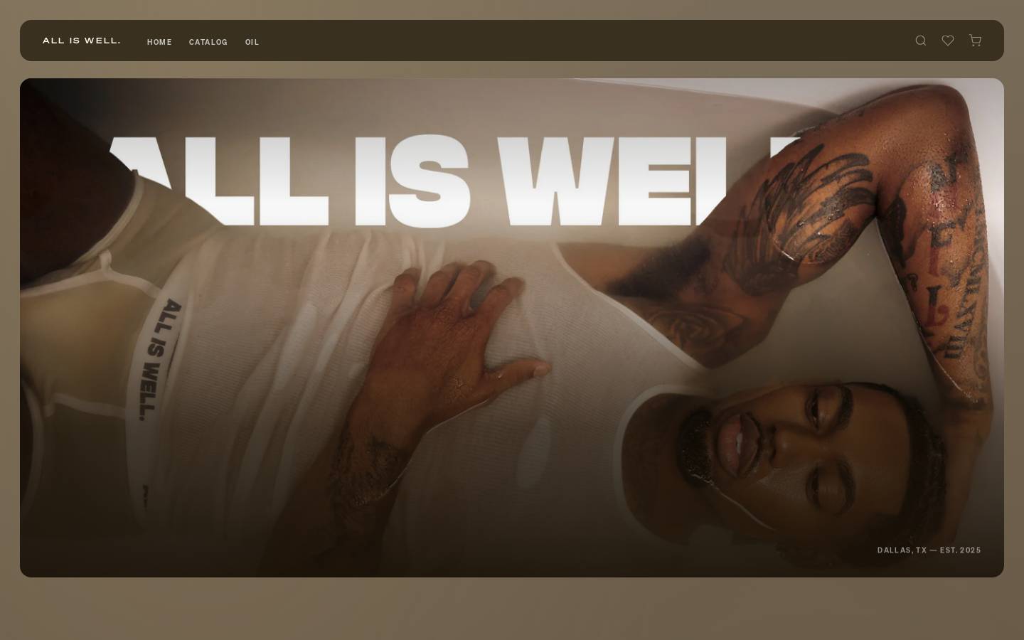 thealliswellbrand.com homepage screenshot