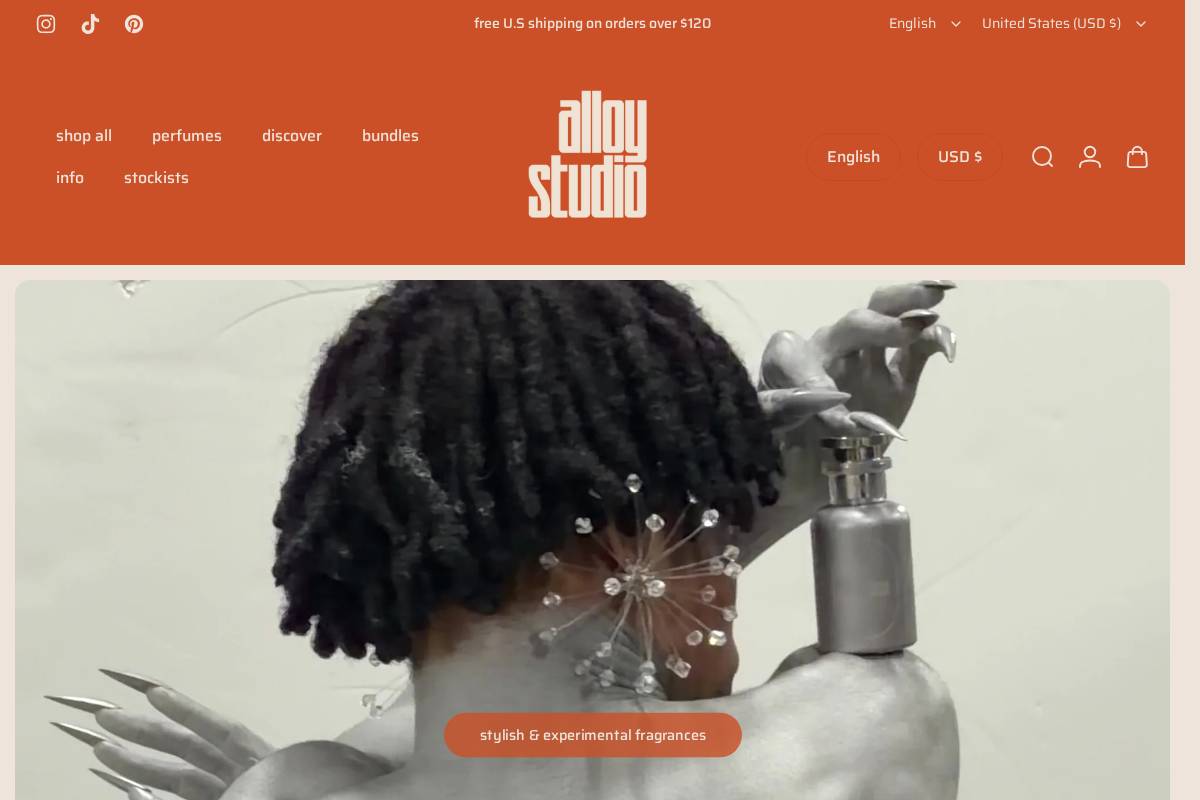 thealloystudio.com homepage screenshot