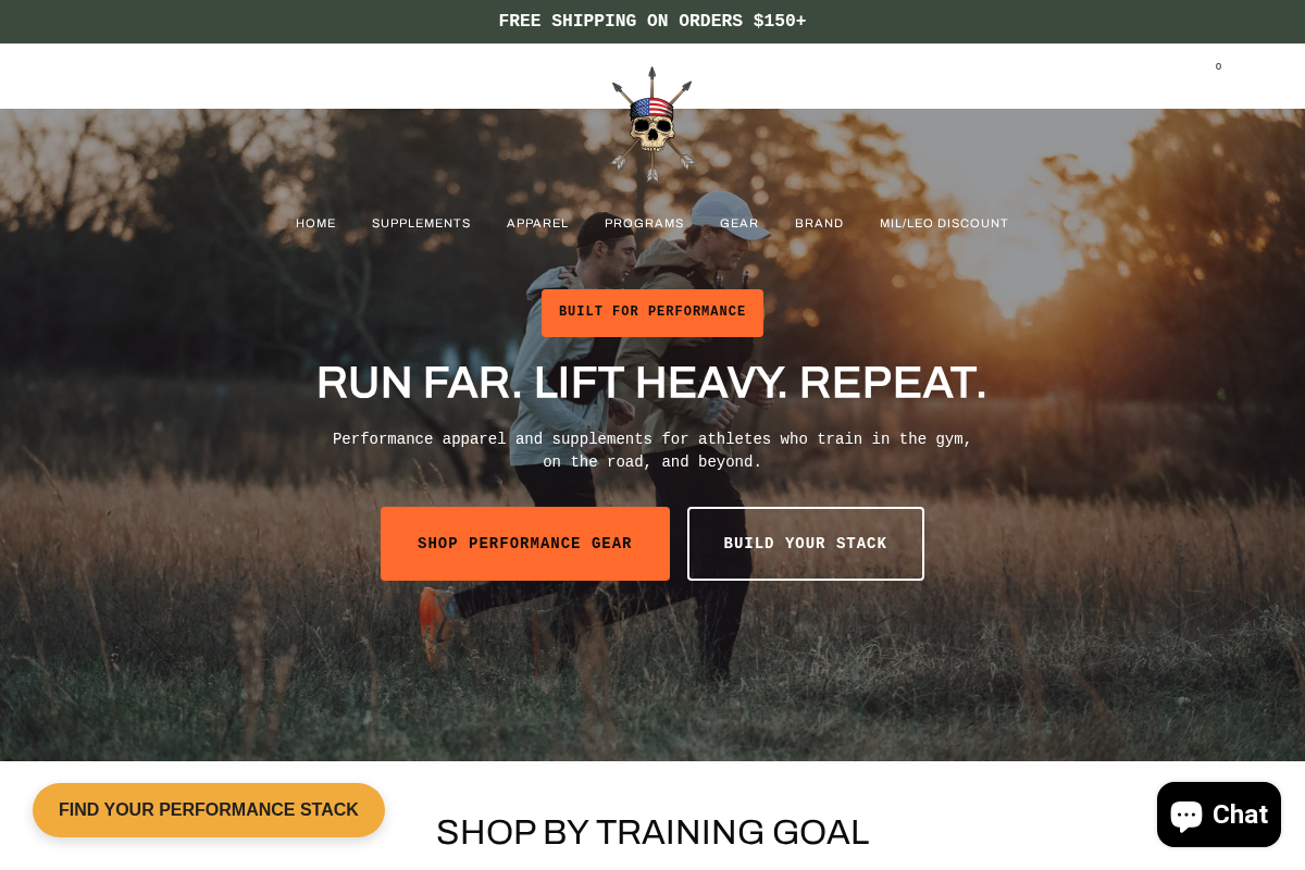 Alpha Country Training + Nutrition homepage screenshot