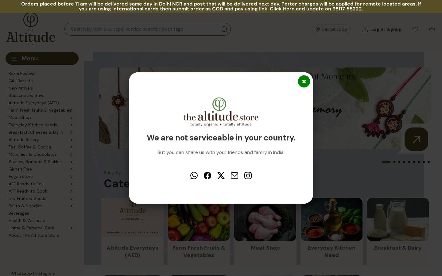thealtitudestore.com homepage screenshot