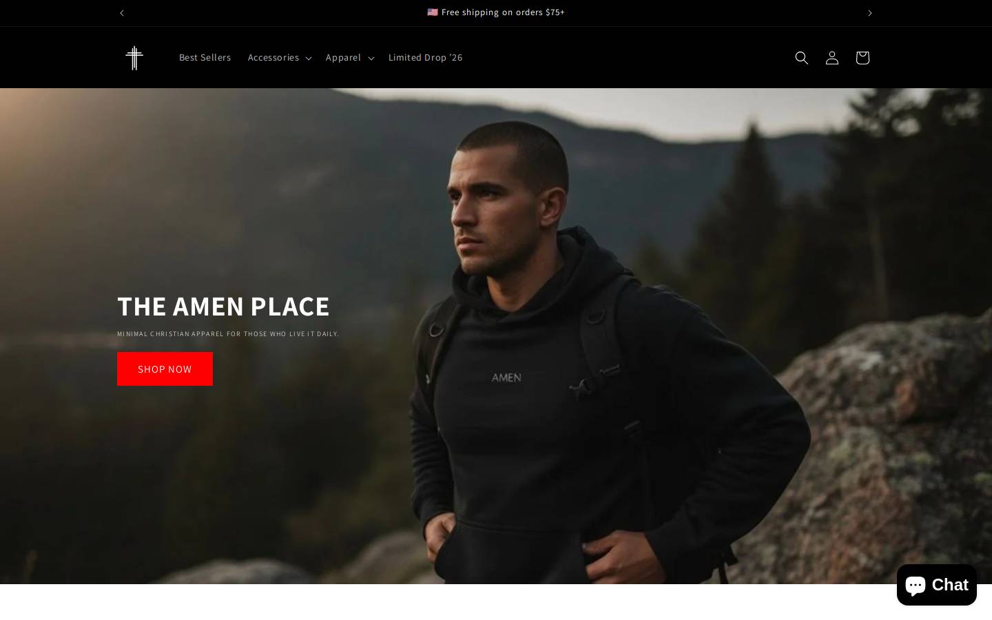 theamenplace.com homepage screenshot