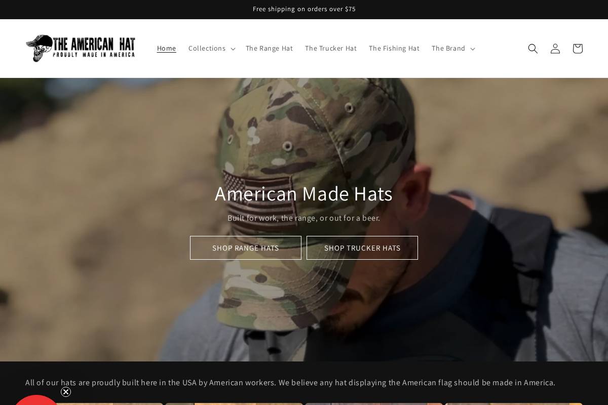 theamericanhat.com homepage screenshot