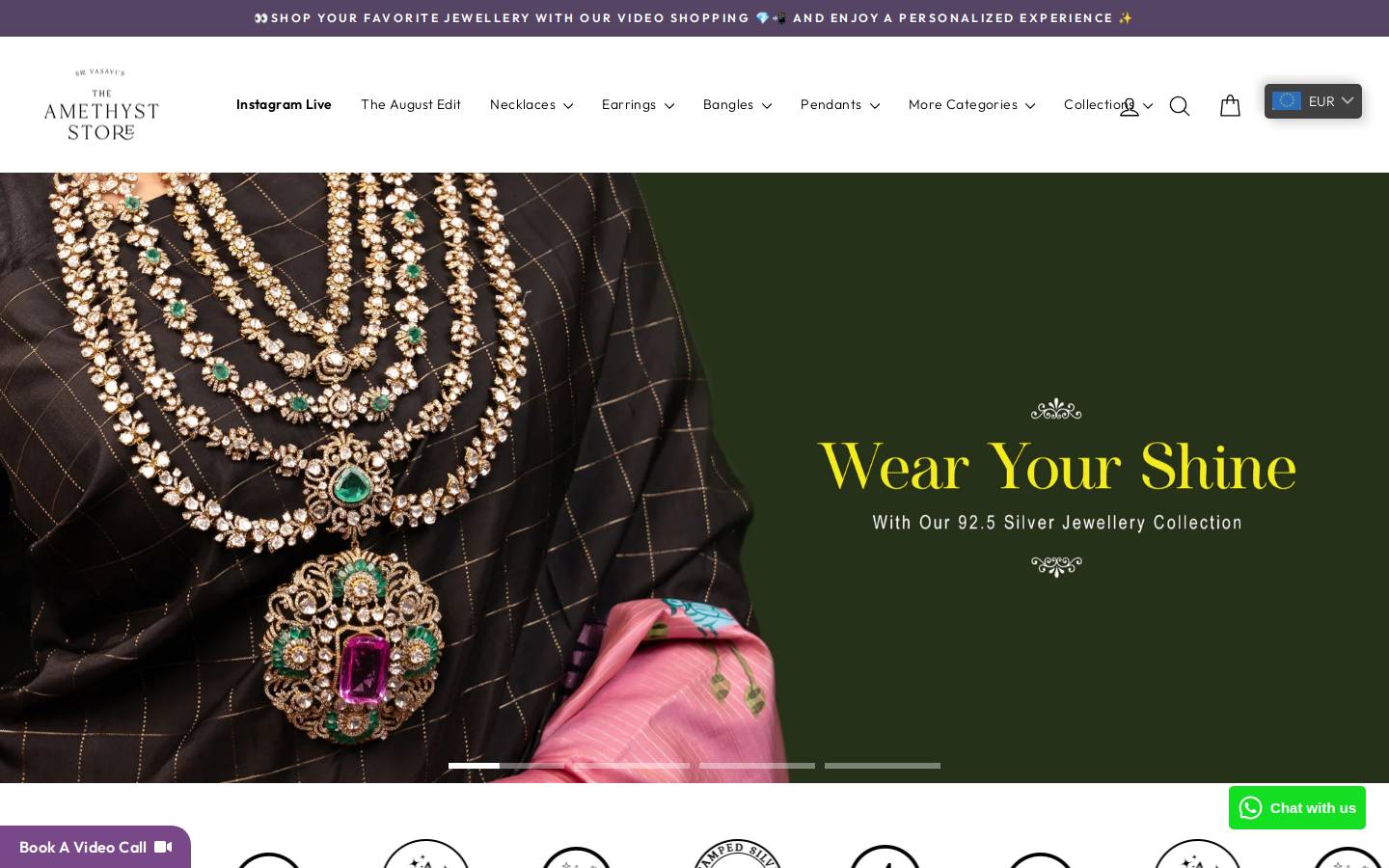 theamethyststore.com homepage screenshot