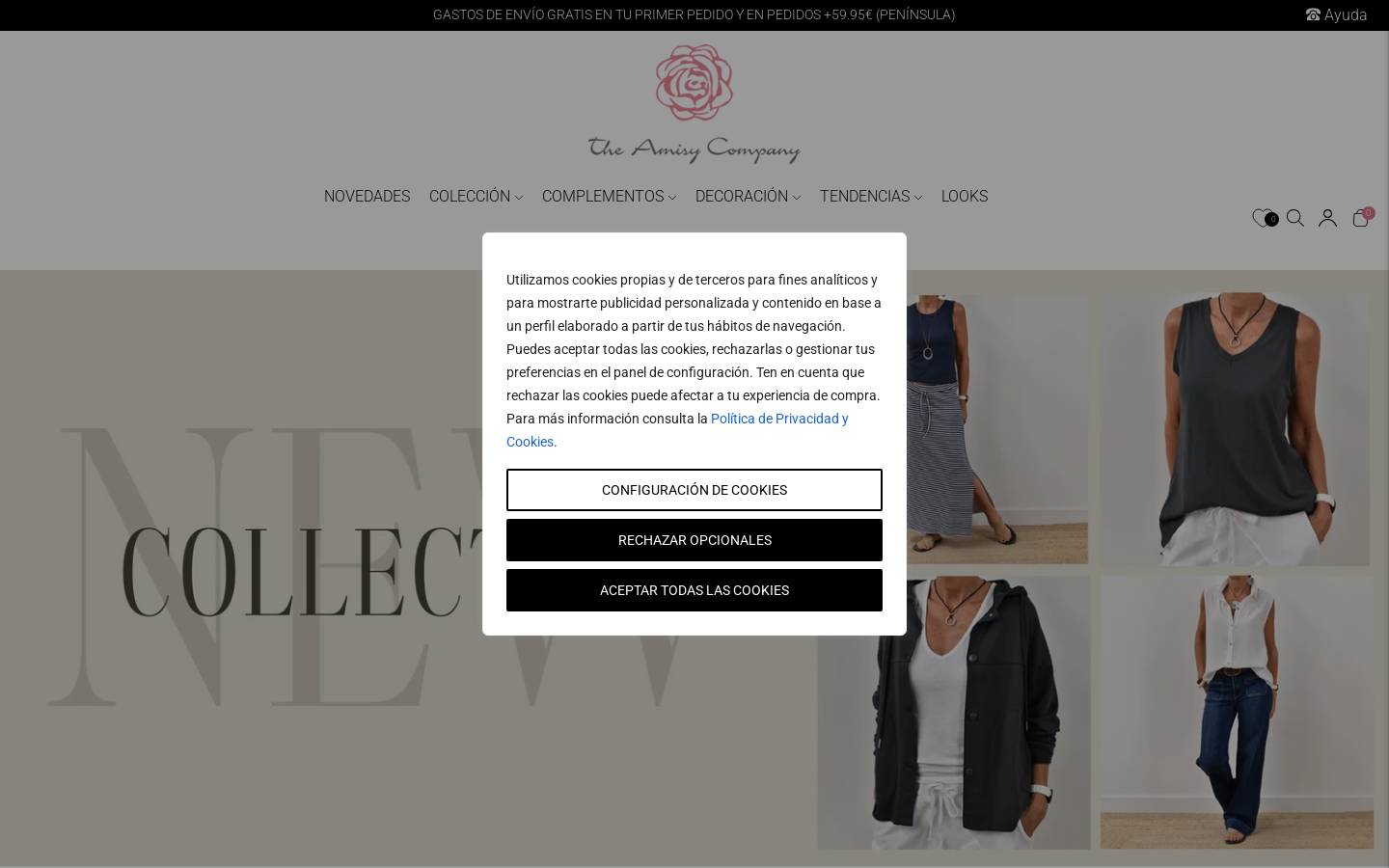 Theamisycompany homepage screenshot