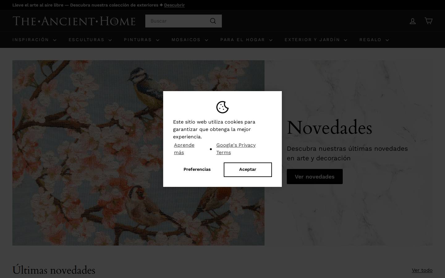 theancienthome.es homepage screenshot