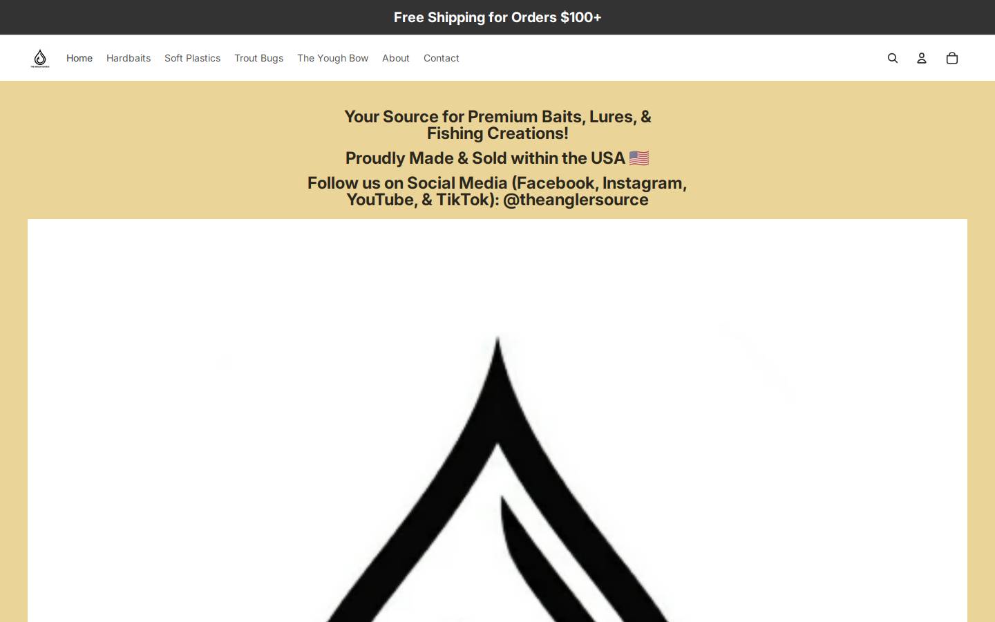 theanglersource.com homepage screenshot