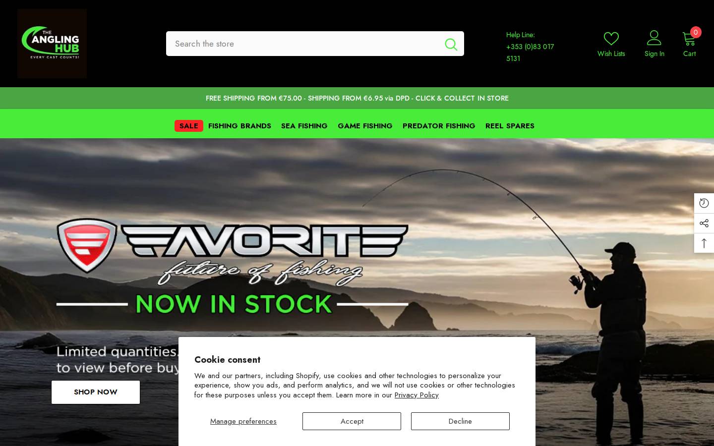 theanglinghub.com homepage screenshot