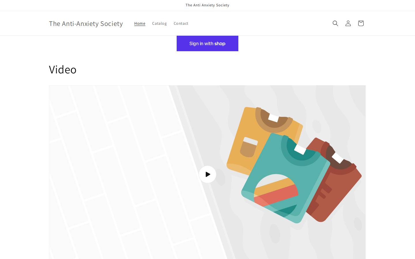 theantianxietysociety.org homepage screenshot
