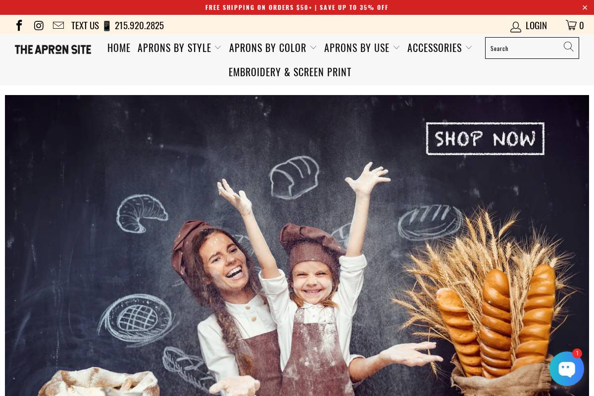 theapronsite.com homepage screenshot