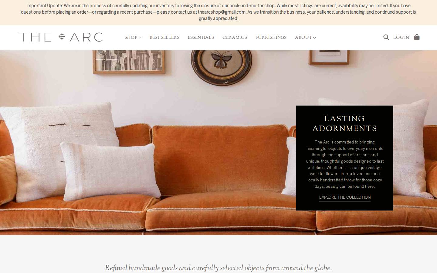 thearcshop.com homepage screenshot