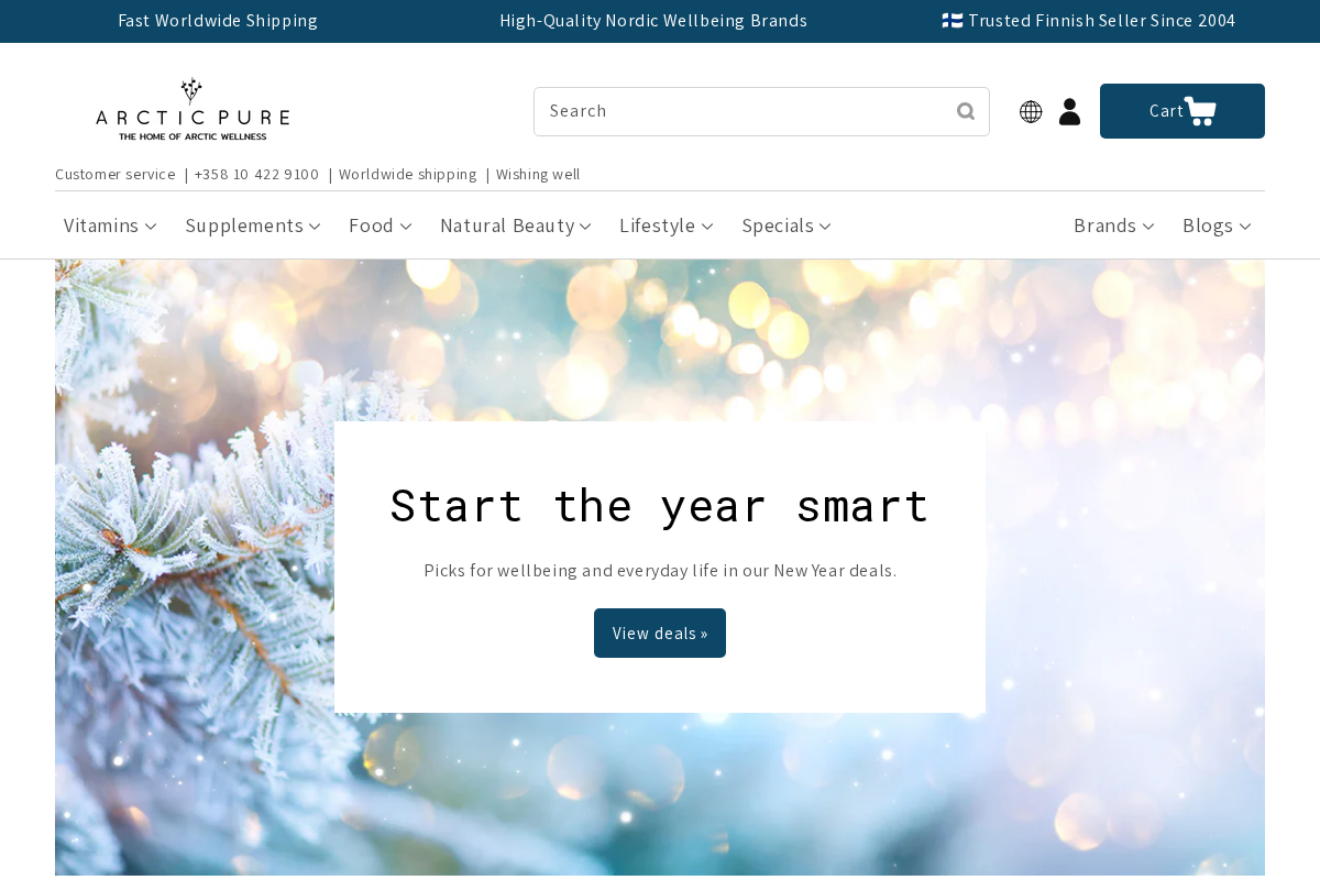 thearcticpure.com homepage screenshot