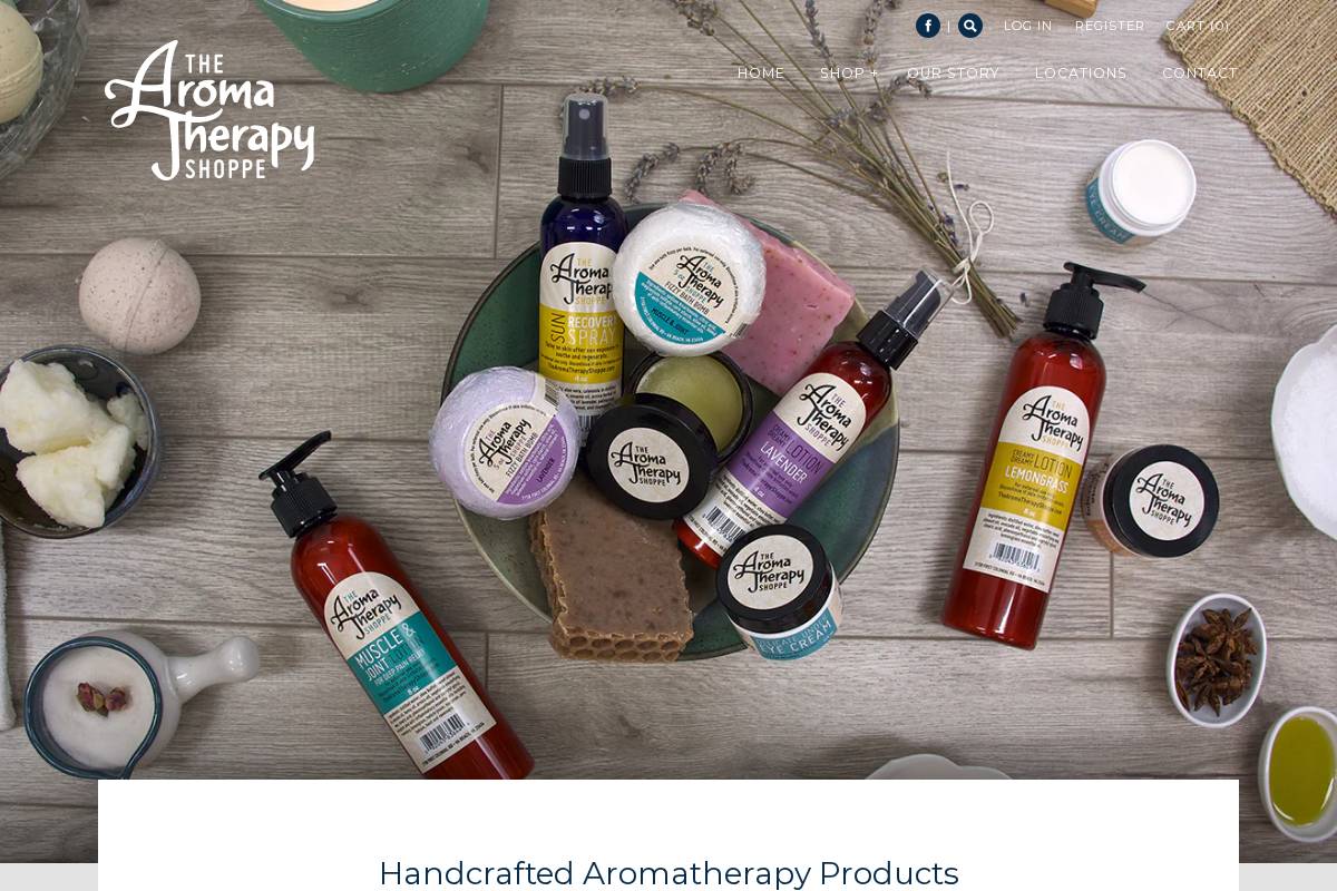 thearomatherapyshoppe.com homepage screenshot
