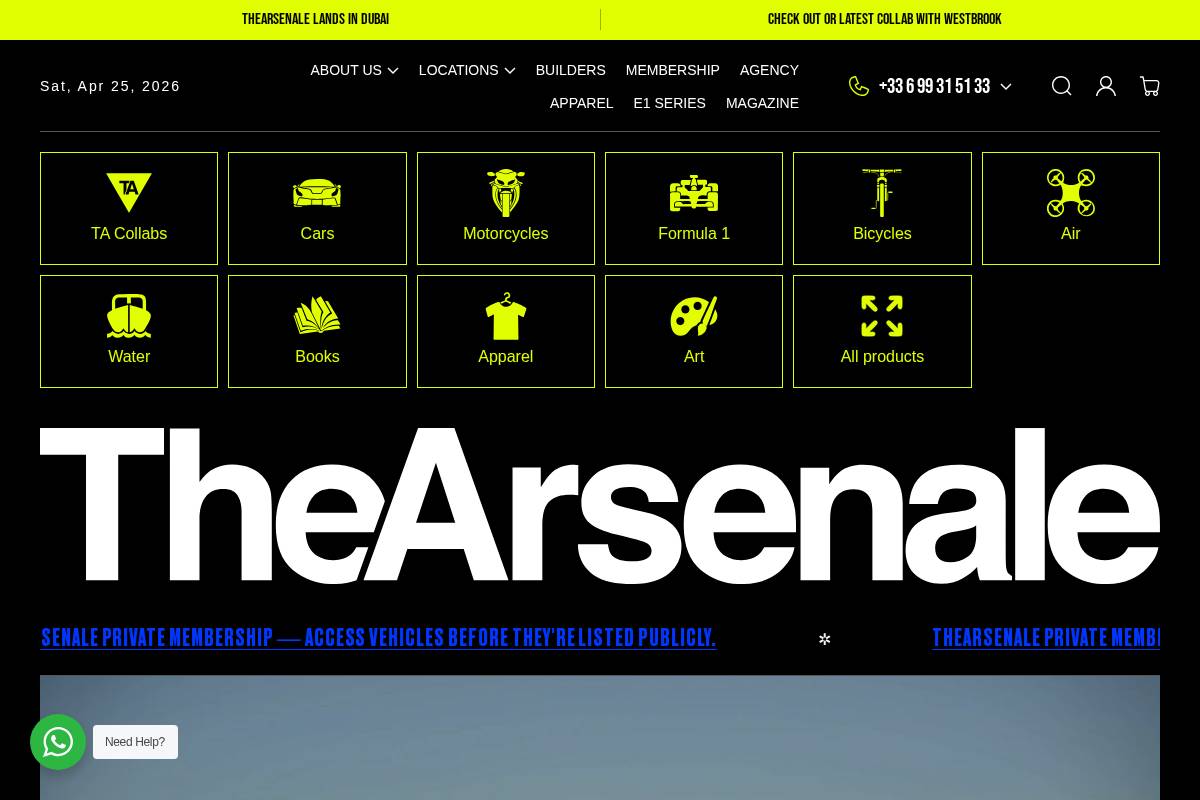 thearsenale.com homepage screenshot