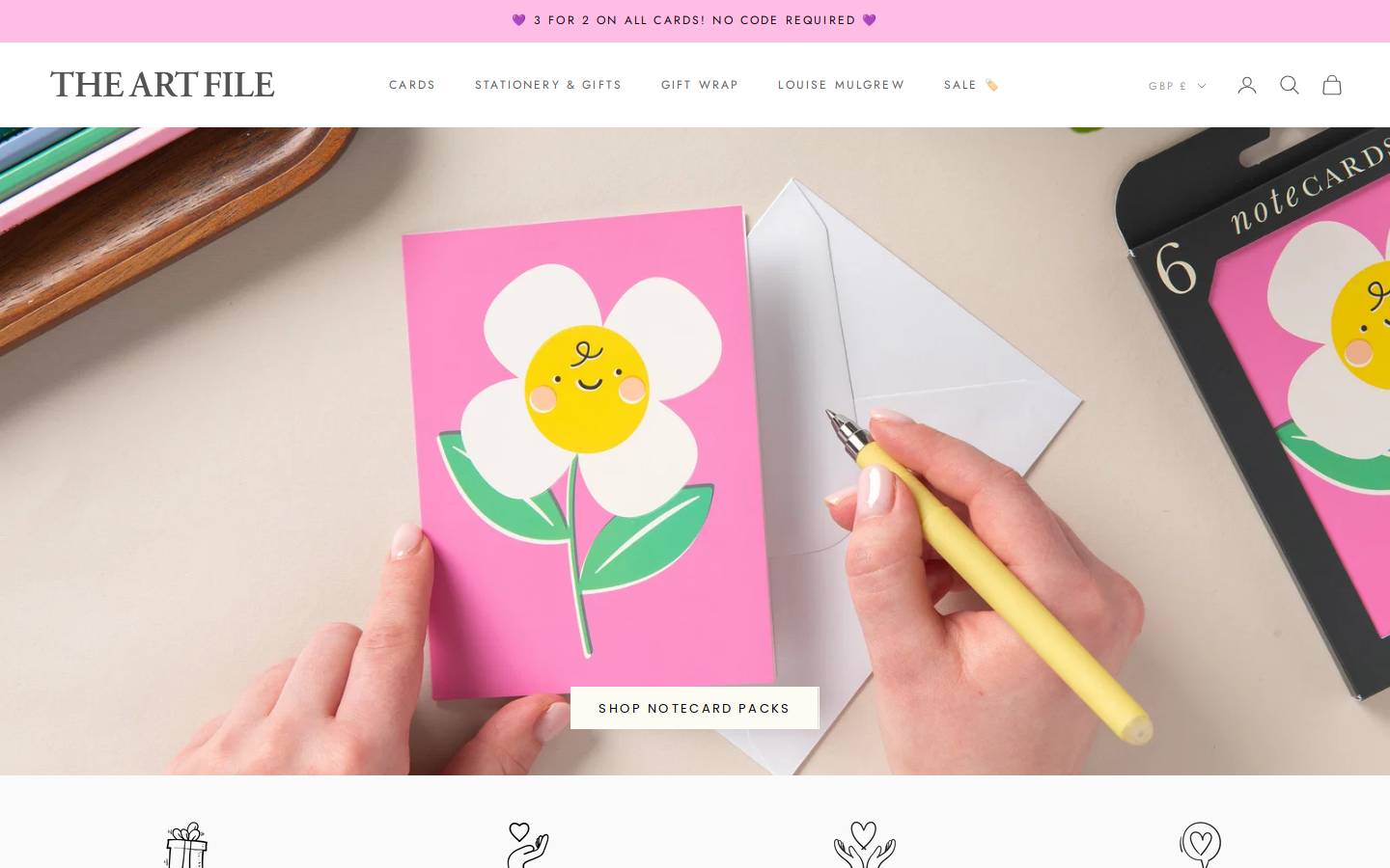 Theartfile homepage screenshot
