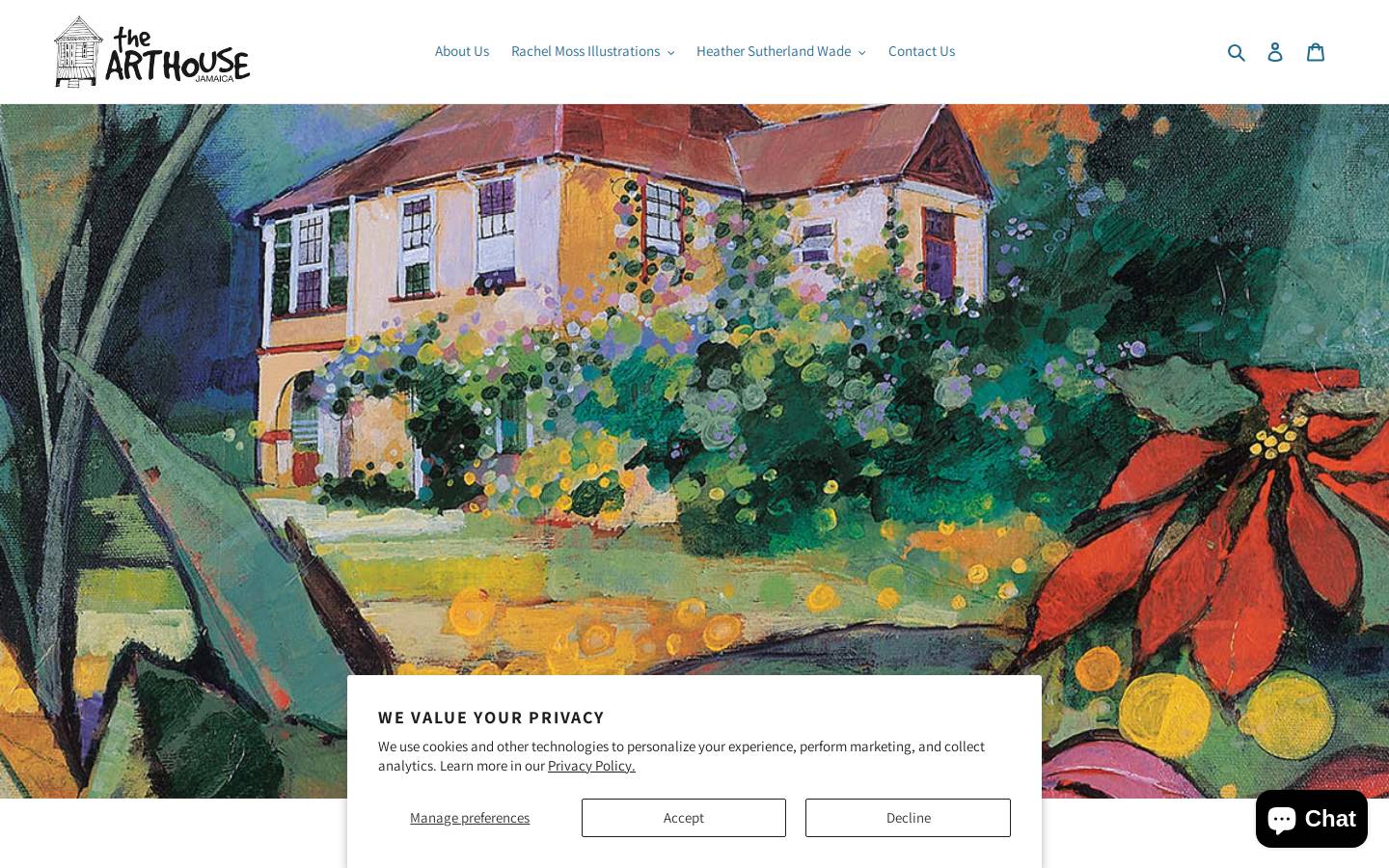 thearthousejamaica.com homepage screenshot
