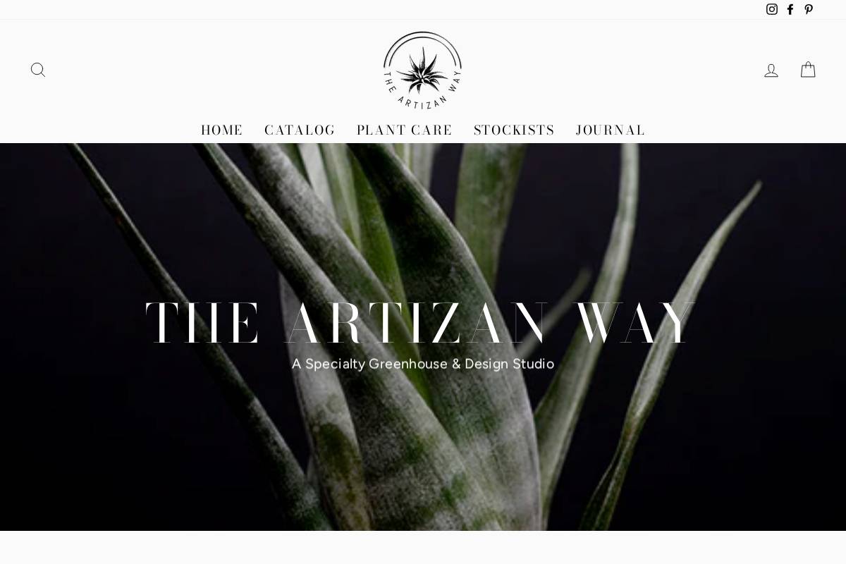 theartizanway.com homepage screenshot