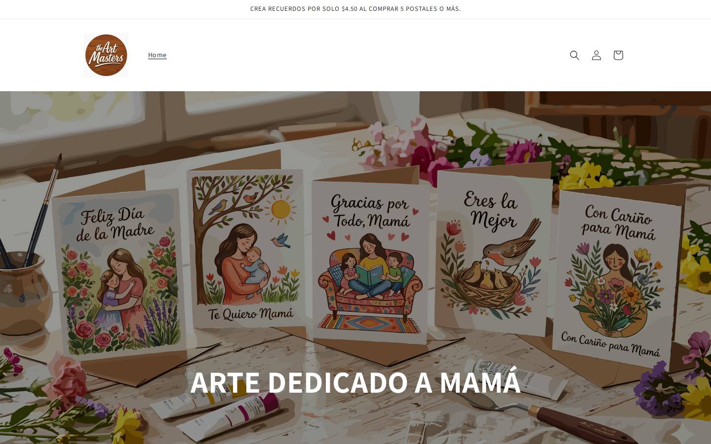 theartmastersshop.com homepage screenshot