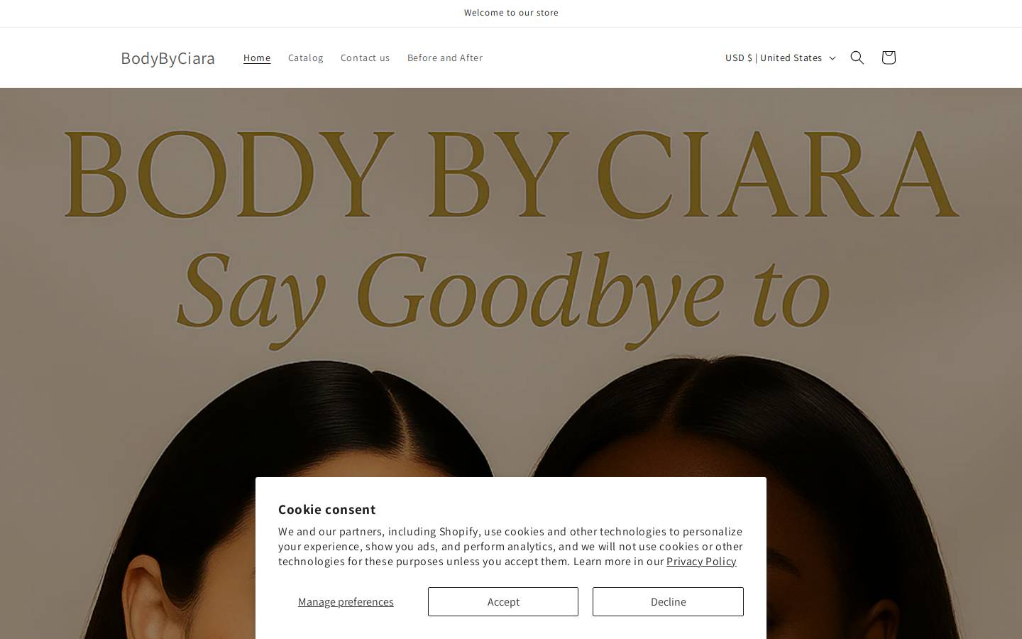 theartofskinlightening.com homepage screenshot