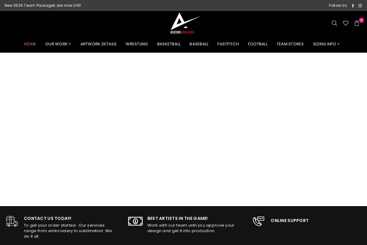 theascendathletics.com homepage screenshot