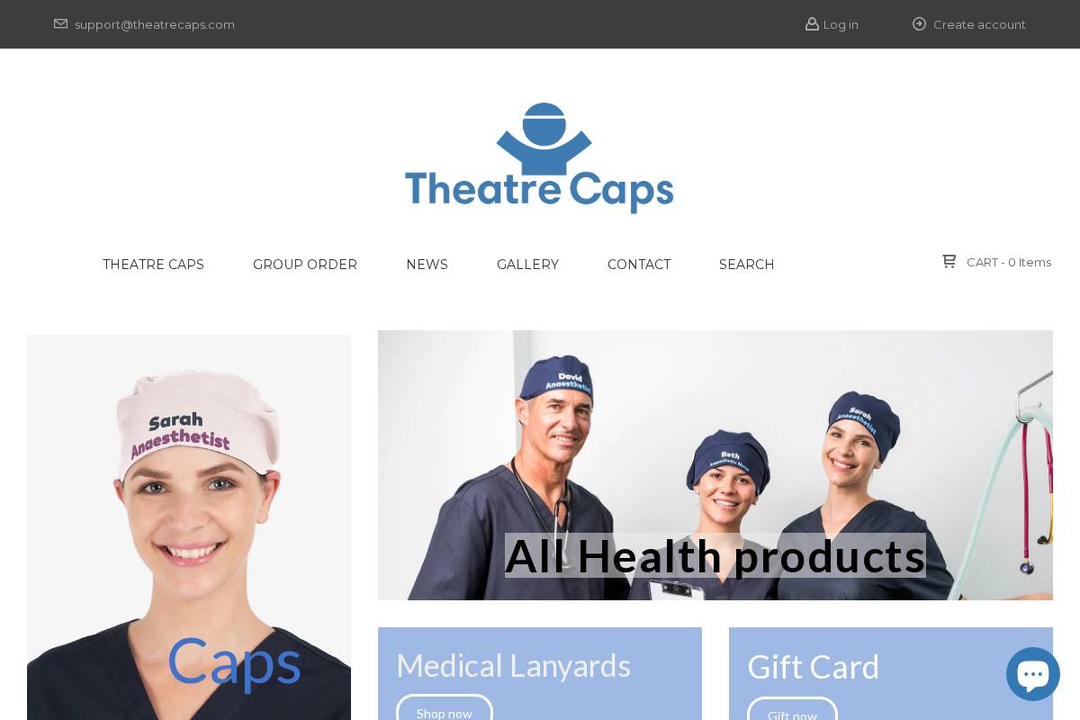 theatrecaps.com homepage screenshot