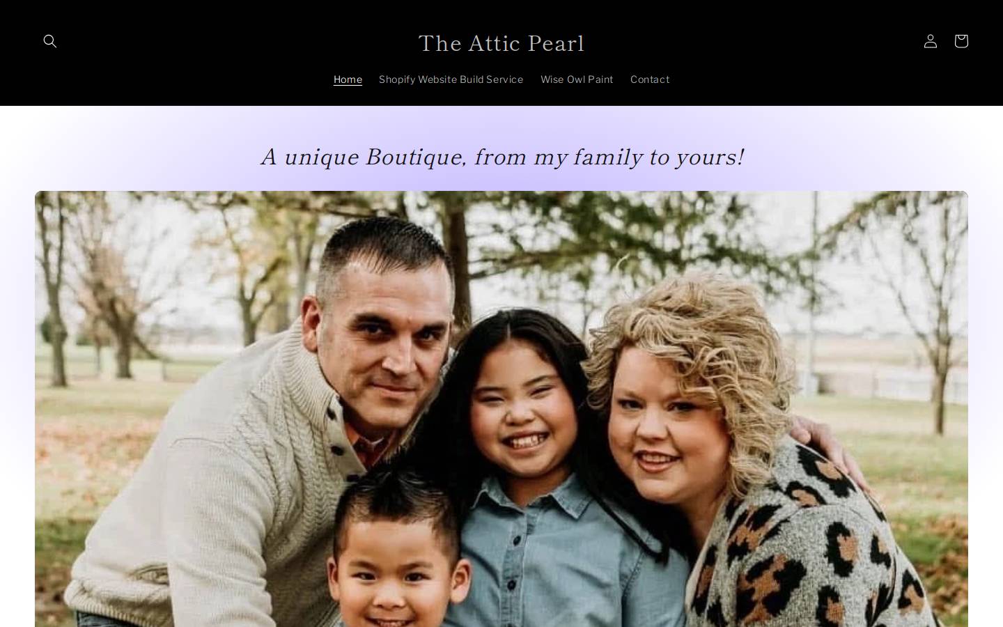 theatticpearl.com homepage screenshot