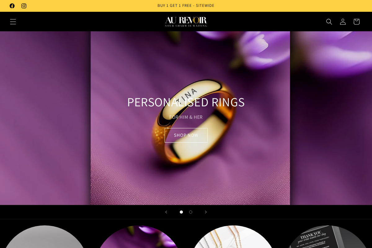 Au Revoir - Your Charm Is Waiting homepage screenshot