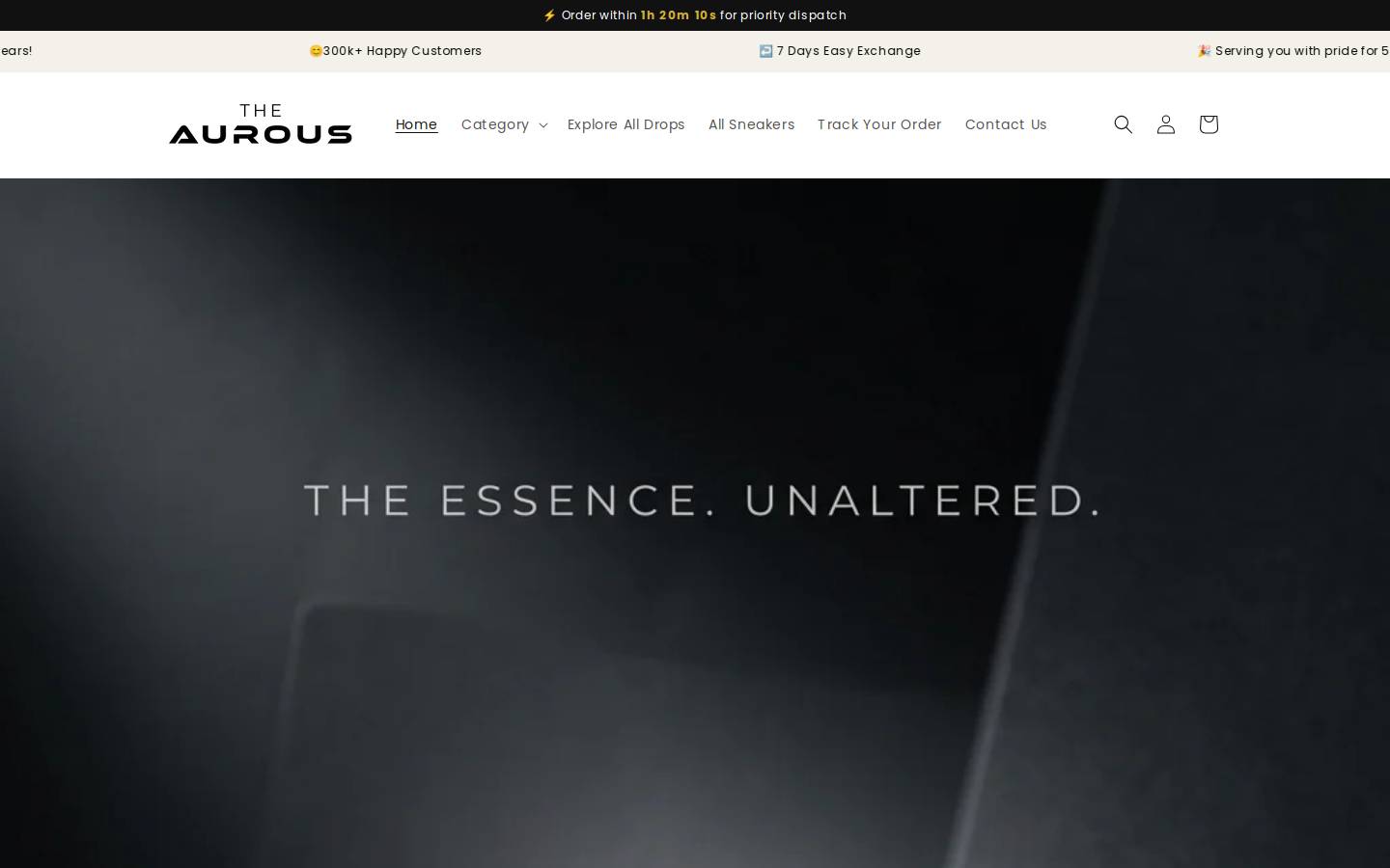 theaurous.com homepage screenshot