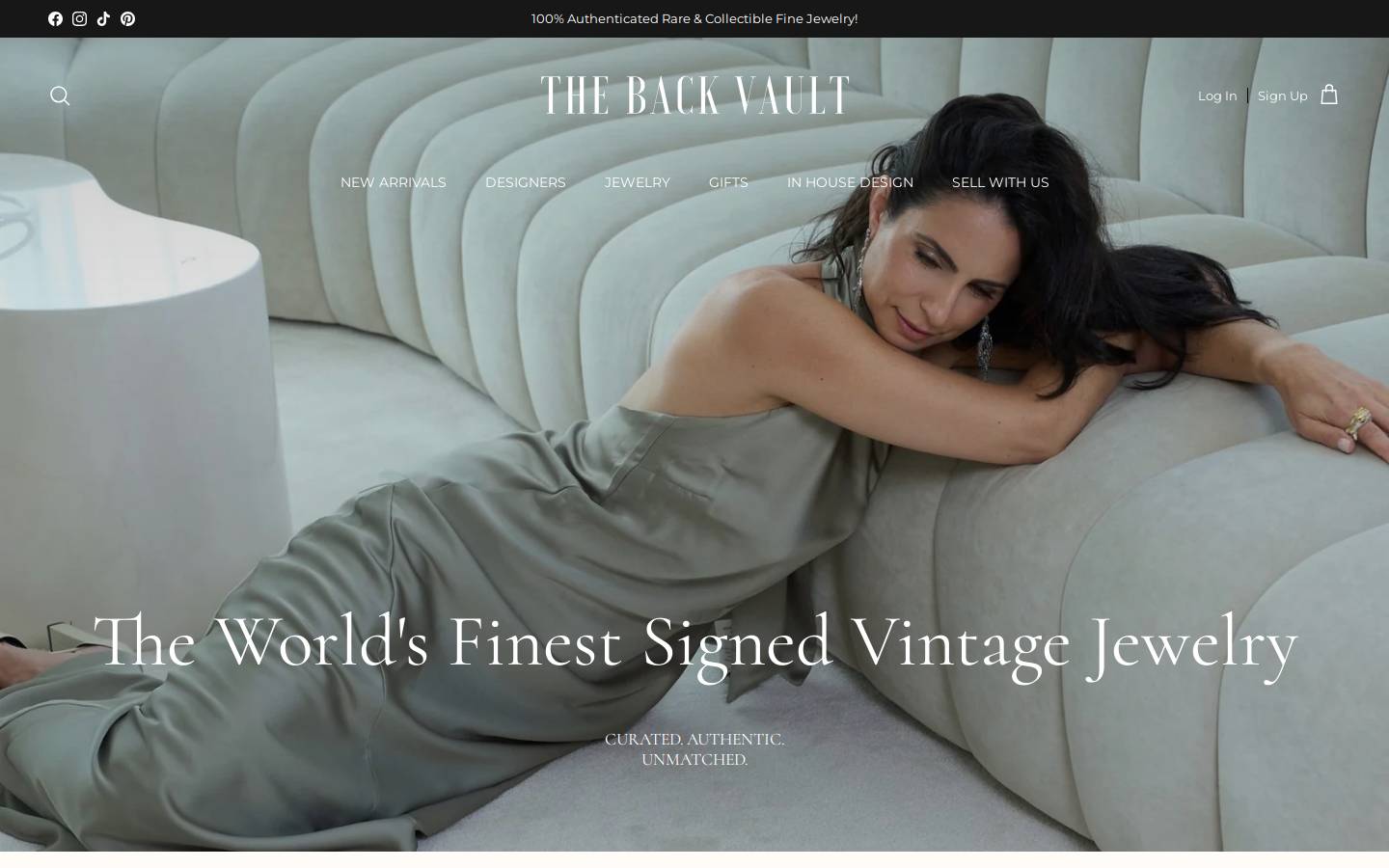 thebackvault.com homepage screenshot