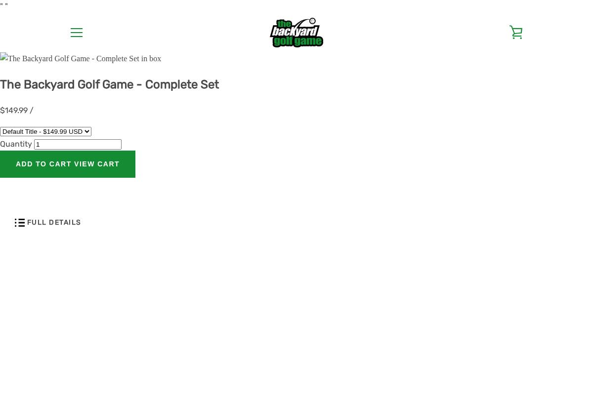 thebackyardgolfgame.com homepage screenshot