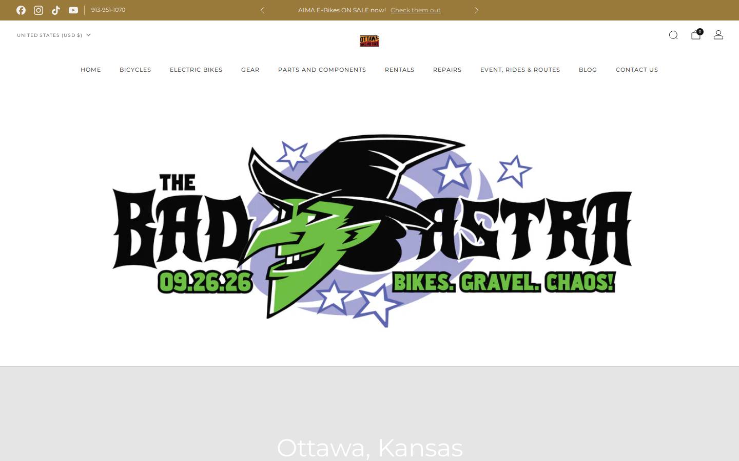 thebadastra.com homepage screenshot