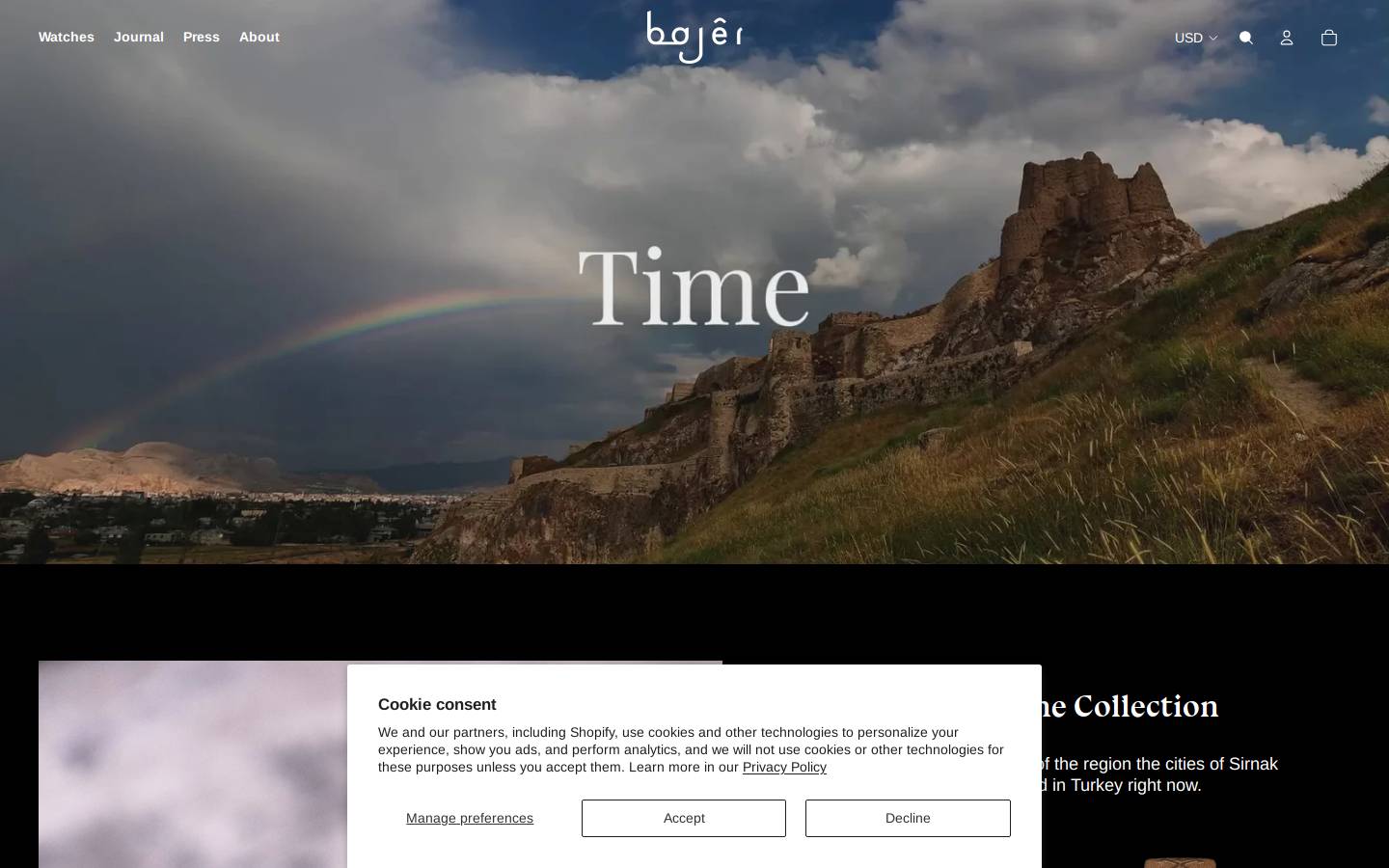 Bajer  homepage screenshot