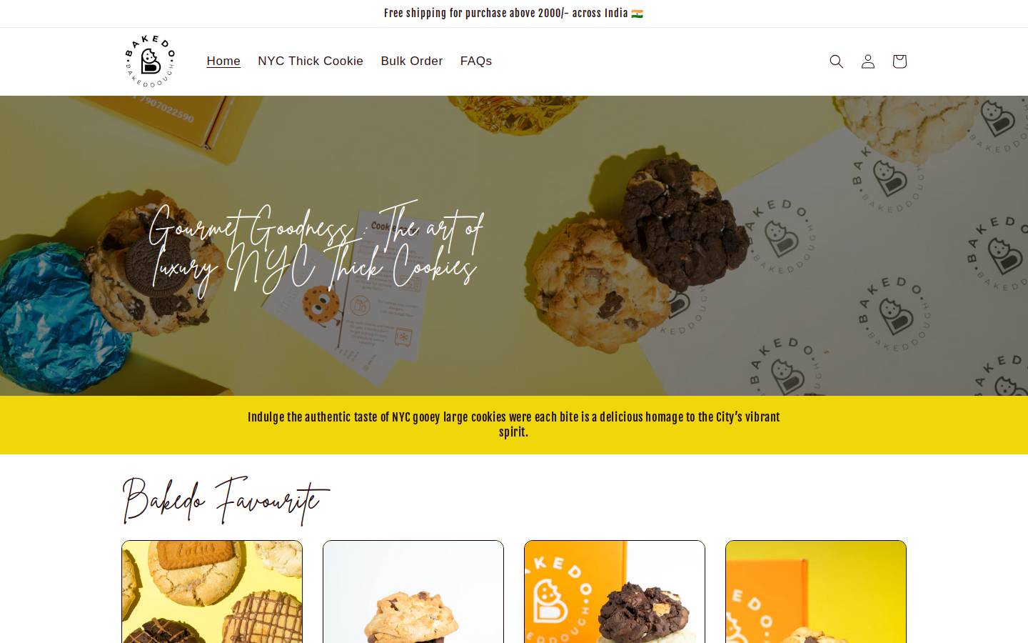 thebakedo.com homepage screenshot