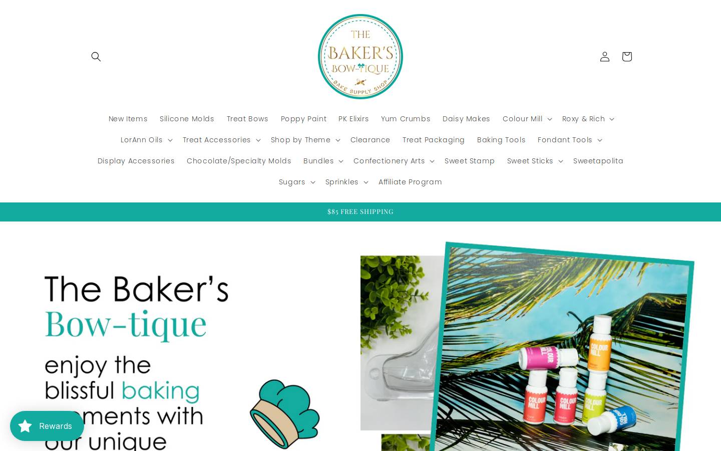 thebakersbow-tique.com homepage screenshot