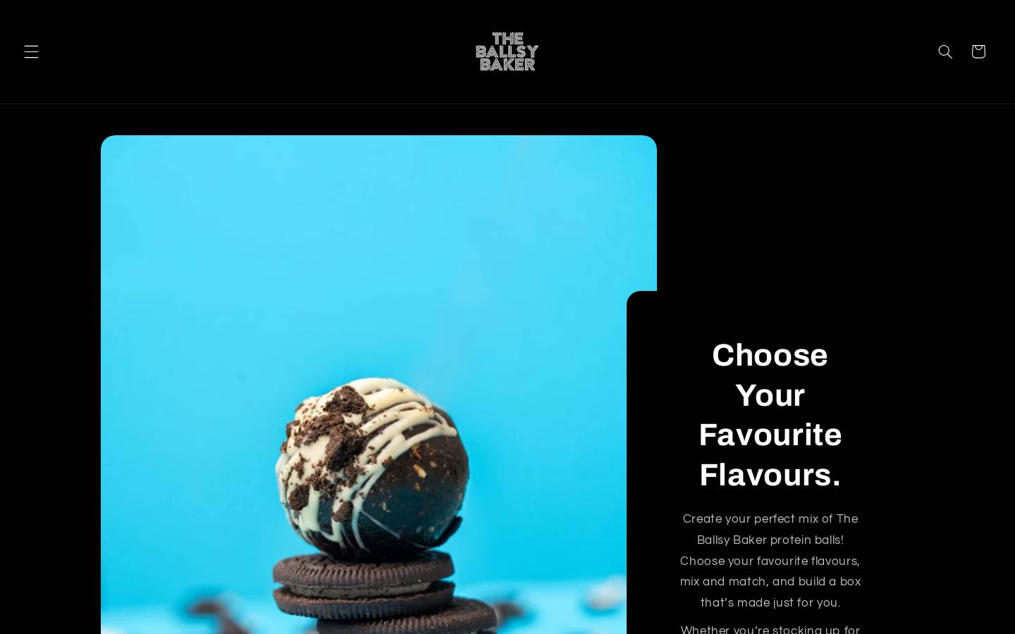 theballsybaker.com homepage screenshot