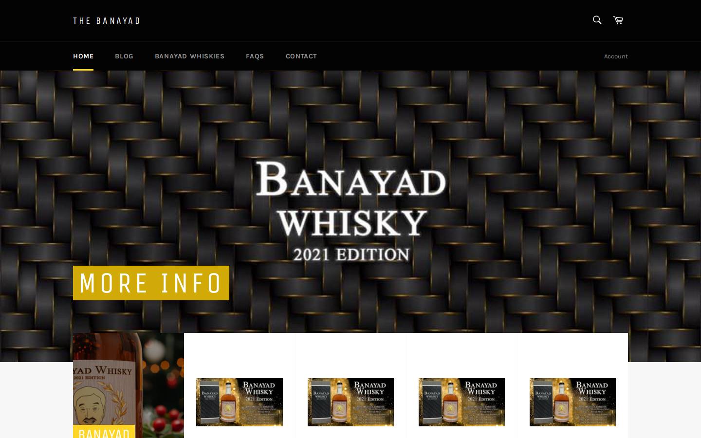 thebanayad.com homepage screenshot