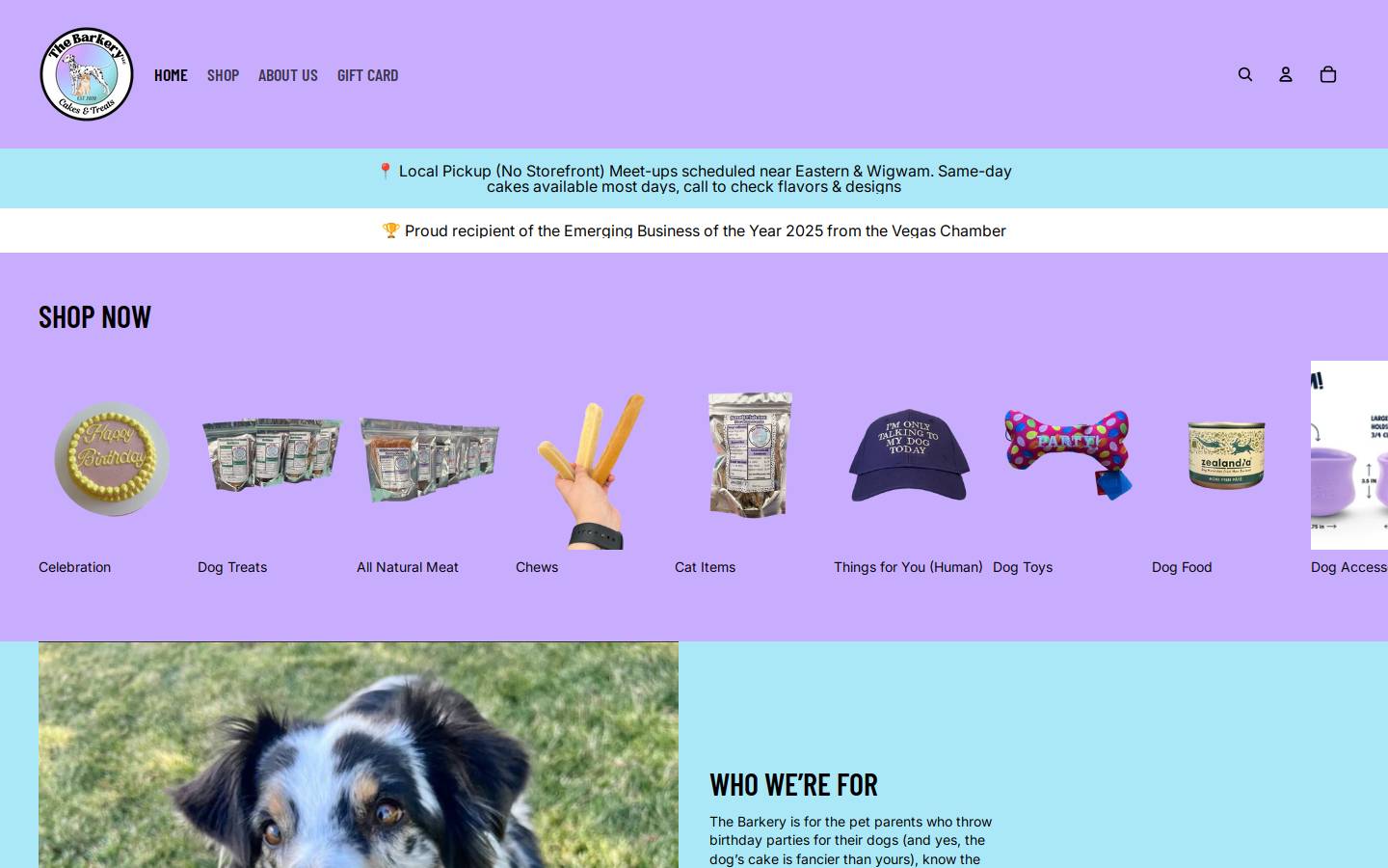 thebarkerylv.com homepage screenshot