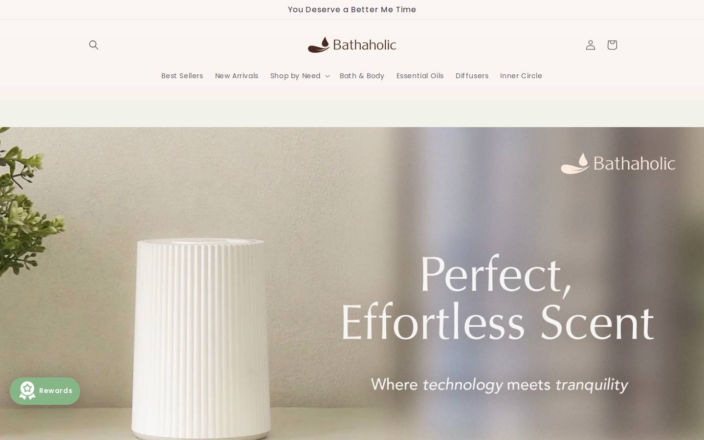 thebathaholic.com homepage screenshot