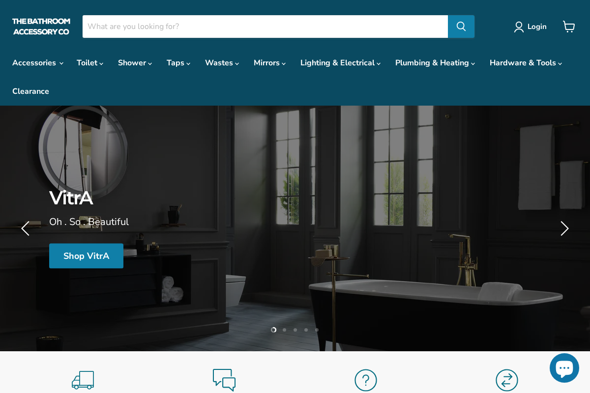 Thebathroomaccessorycompany homepage screenshot